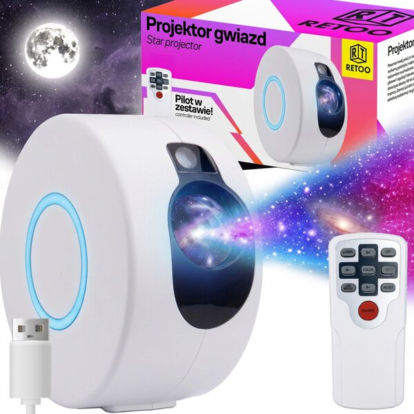 NOČNÍ LAMPA LED PROJEKTOR NOČNÍ OBLOHY STAR NOČNÍ OBLOHA LASEROVÝ PROJEKTOR VÝKONNÝ + DÁLKOVÉ OVLÁDÁNÍ