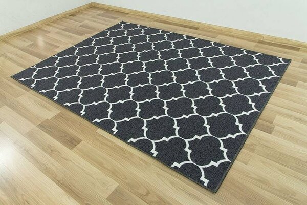 Makro Abra Kusový koberec Clover 29 tmavě šedý Rozměr: 150x300 cm