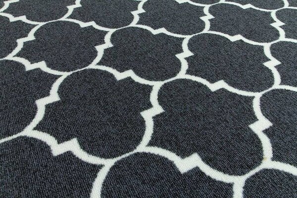 Makro Abra Kusový koberec Clover 29 tmavě šedý Rozměr: 150x300 cm