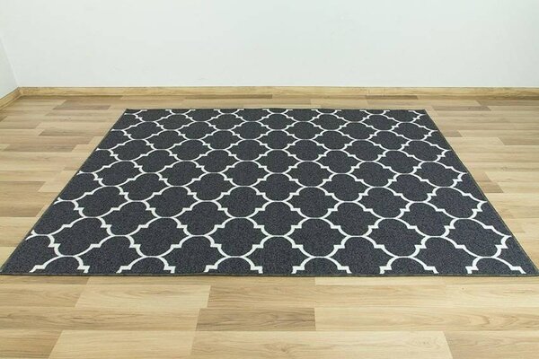 Makro Abra Kusový koberec Clover 29 tmavě šedý Rozměr: 150x300 cm