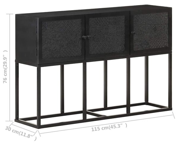 Příborník 115 x 30 x 76 cm masivní mangovníkové dřevo 323579