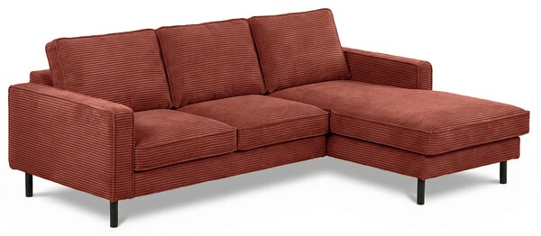ROHOVÁ SEDAČKA, textil, červená Livetastic - Sedací soupravy, Online Only