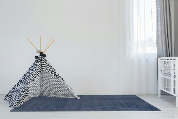 Obsession, Ručně tkaný kusový koberec Maori 220 Denim, 160x230, modrá, obývací pokoj