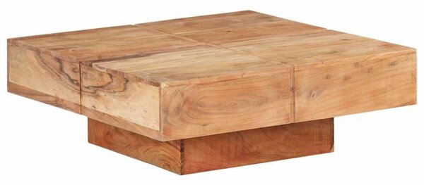 Konferenční stolek 80 x 80 x 28 cm masivní akáciové dřevo 323593