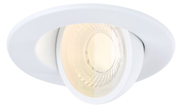 P 92411 LED vestavné svítidlo Zina IP65 5W / 8W 230V stmívatelné 2700 - 4000K bílá mat - PAULMANN