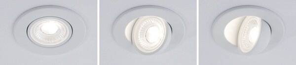 P 92411 LED vestavné svítidlo Zina IP65 5W / 8W 230V stmívatelné 2700 - 4000K bílá mat - PAULMANN