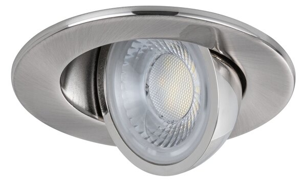 P 92412 LED vestavné svítidlo Zina IP65 5W / 8W 230V stmívatelné 2700 - 4000K kov kartáčovaný - PAULMANN