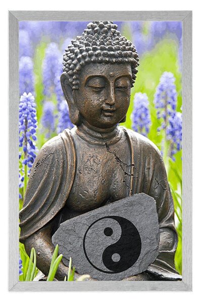 Plakát jin a jang Buddha