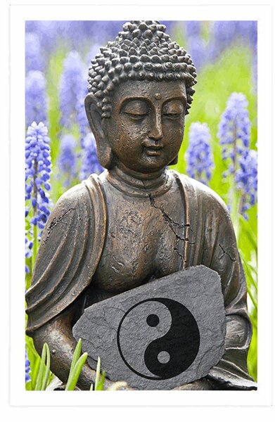 Plakát jin a jang Buddha