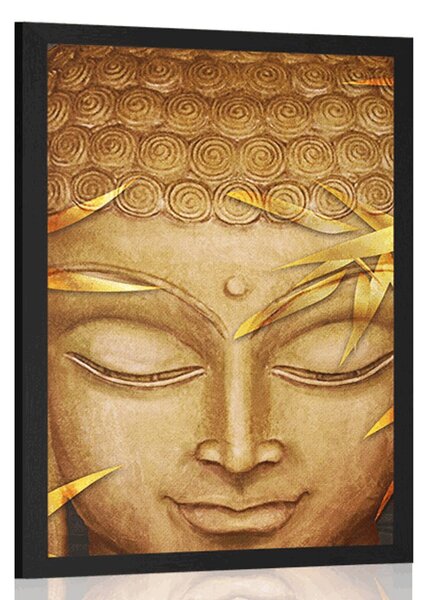 Plakát usmívající se Buddha