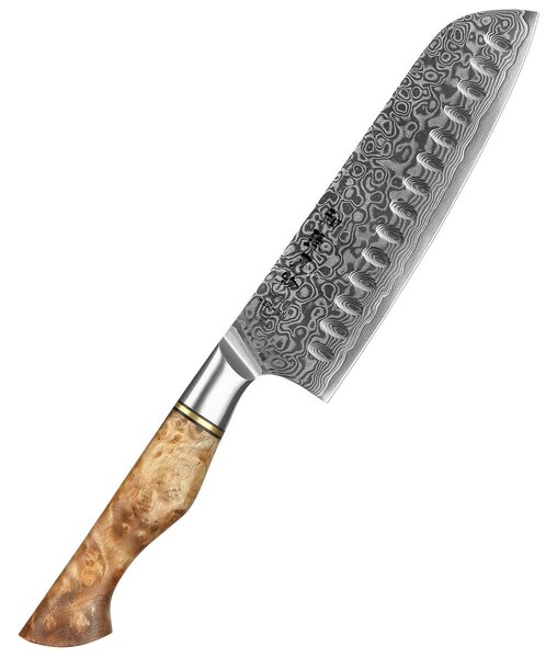 XinZuo Santoku nůž HEZHEN Master B30 7"