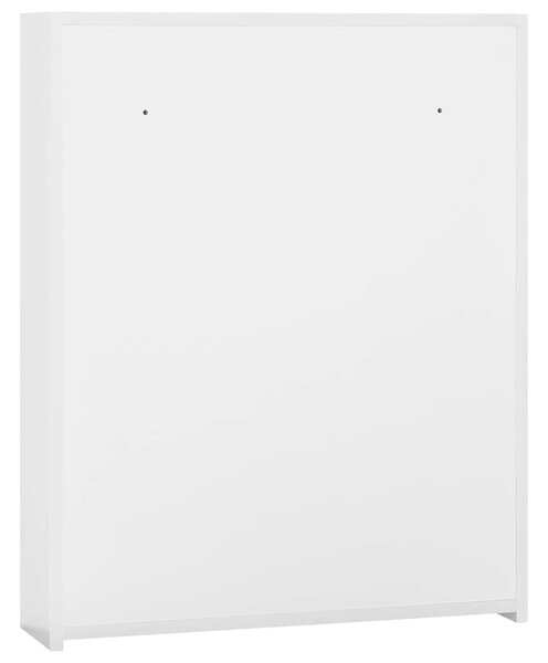 323607 Bathroom Mirror Cabinet White 60x15x75 cm MDF 323607