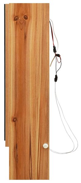 LED koupelnová zrcadlová skříňka dub 80 x 15 x 60 cm MDF 323606