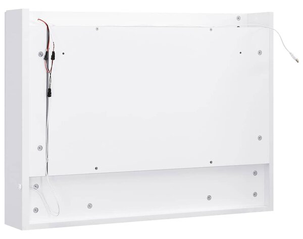 LED koupelnová zrcadlová skříňka bílá 80 x 15 x 60 cm MDF 323604