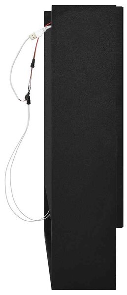 LED koupelnová zrcadlová skříňka černá 80 x 15 x 60 cm MDF 323605