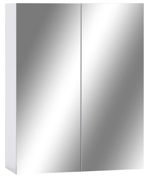 323607 Bathroom Mirror Cabinet White 60x15x75 cm MDF 323607