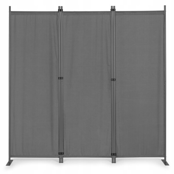 MultiGarden Skládací zahradní paraván, 3 panely, 167 x 164 cm, šedá