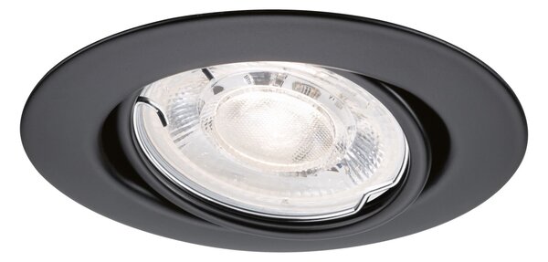 P 94951 LED vestavné svítidlo Base GU10 Flat výklopné 3x4W 230V 2700K černá mat - PAULMANN