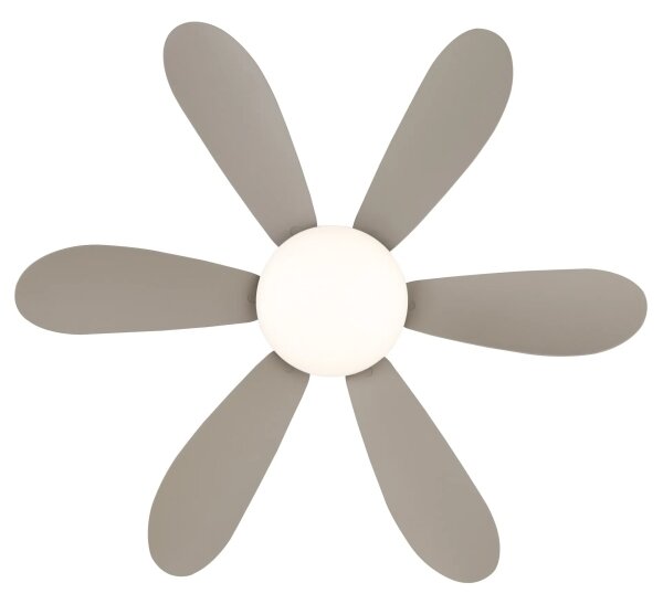 Globo 03625SA-LED Stm stropní ventilátor DELORES LED/5W/230V 2700-6500K béž+DO