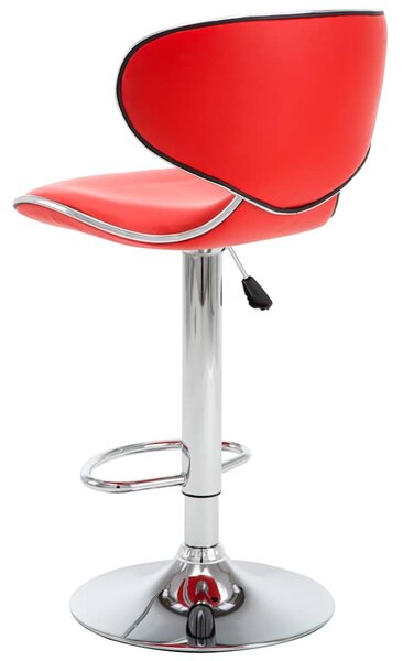 323645 Bar Stools 2 pcs Red Faux Leather 323645