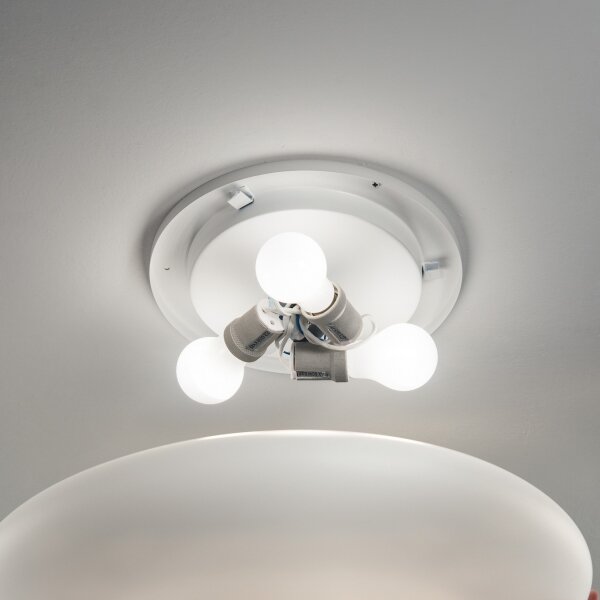 Ideal Lux - Stropní svítidlo SMARTIES 2xE27/42W/230V pr. 42,5 cm bílá