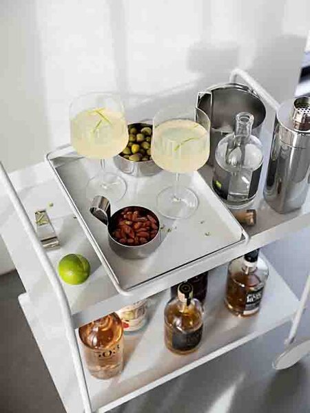 Zone Denmark Barový stolek na kolečkách A-Cocktail Black