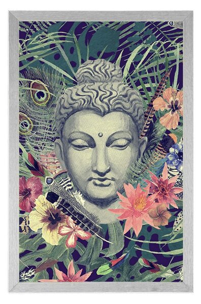 Plakát Buddha na exotickém pozadí
