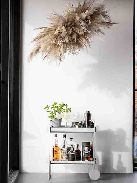 Zone Denmark Barový stolek na kolečkách A-Cocktail Black