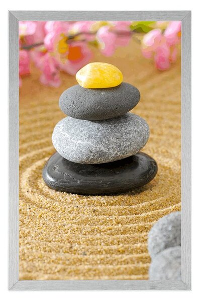 Plakát pyramida Zen kamenů