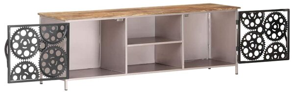 TV stolek 120 x 30 x 40 cm hrubé mangovníkové dřevo 323737