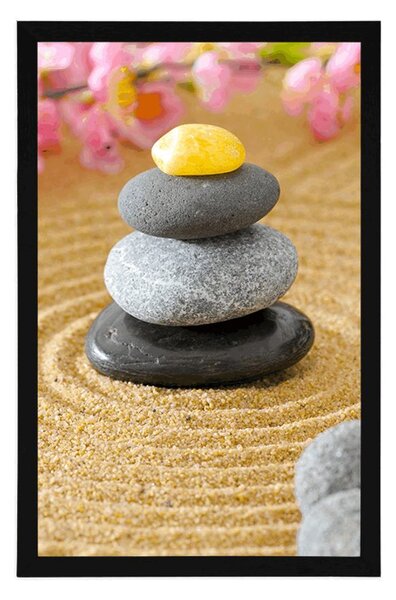 Plakát pyramida Zen kamenů