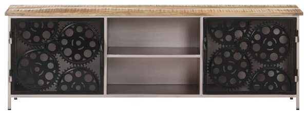 TV stolek 120 x 30 x 40 cm hrubé mangovníkové dřevo 323737