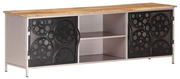 TV stolek 120 x 30 x 40 cm hrubé mangovníkové dřevo 323737