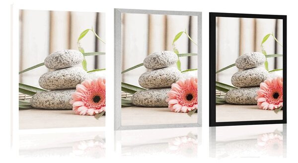 Plakát meditační a wellness zátiší