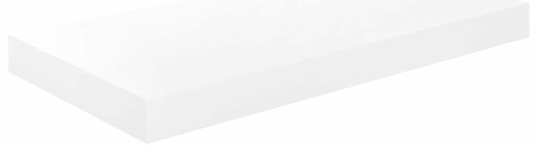 Plovoucí nástěnné police 4 ks bílé vysoký lesk 50x23,5x3,8 cm MDF 323747