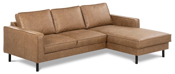 ROHOVÁ SEDAČKA, textil, kůže, béžová Livetastic - Sedací soupravy, Online Only
