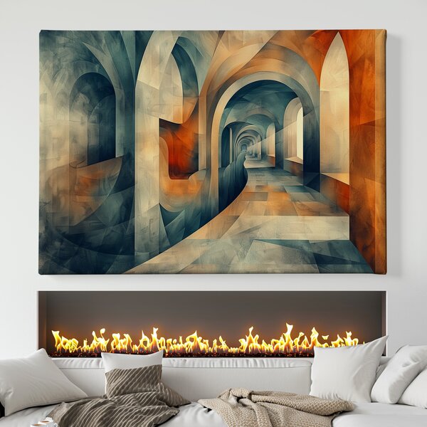 Obraz na plátně - Světla nekonečných chodeb FeelHappy.cz Velikost obrazu (šířka x výška): 40 x 30 cm