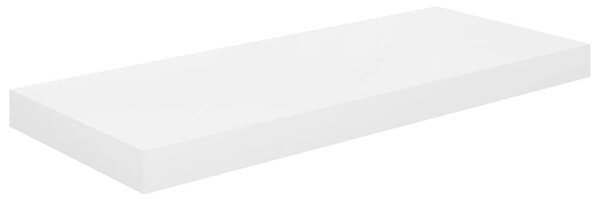 Plovoucí nástěnné police 4 ks lesklé bílé 60x23,5x3,8 cm MDF 323750