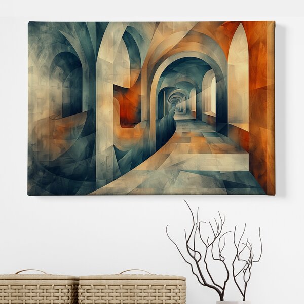 Obraz na plátně - Světla nekonečných chodeb FeelHappy.cz Velikost obrazu (šířka x výška): 40 x 30 cm