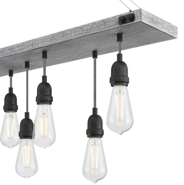 Westinghouse 6116440 - Lustr na řetězu ASHWOOD 7xE27/60W/230V