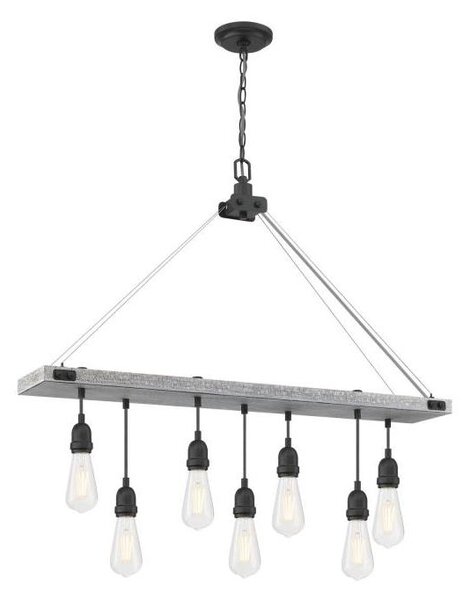 Westinghouse 6116440 - Lustr na řetězu ASHWOOD 7xE27/60W/230V