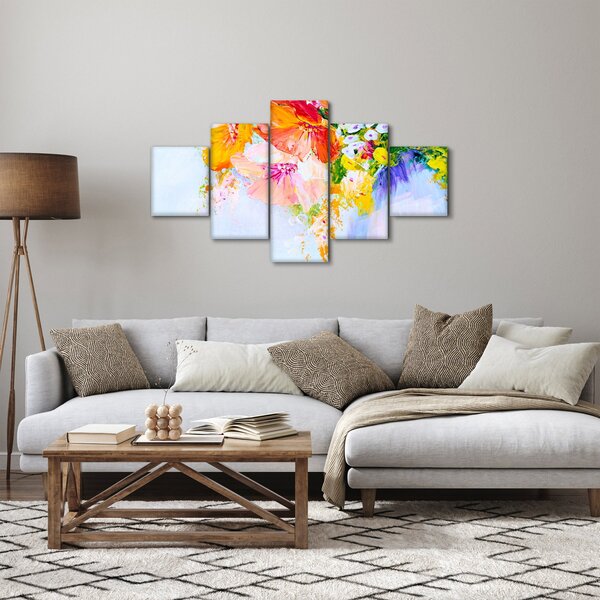 Obraz - Květiny, malba (125x70 cm)