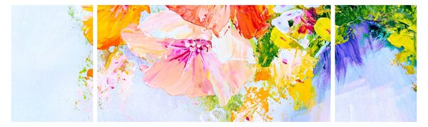 Obraz - Květiny, malba (170x50 cm)