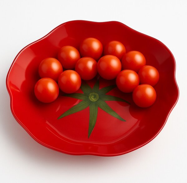 Allesken Skleněná miska Aria Fresh Rajče 17 cm červená