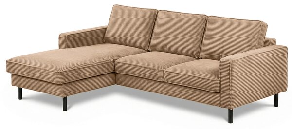 ROHOVÁ SEDAČKA, textil, světle hnědá Livetastic - Sedací soupravy, Online Only