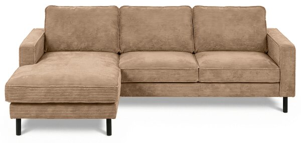 ROHOVÁ SEDAČKA, textil, světle hnědá Livetastic - Sedací soupravy, Online Only