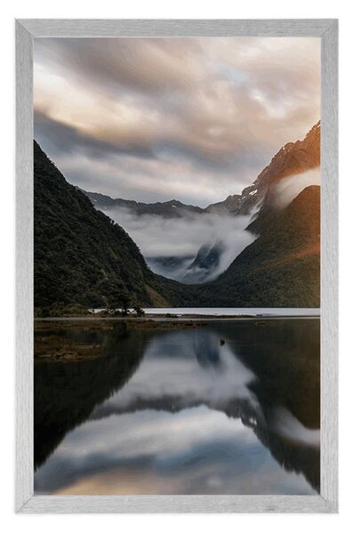 Plakát Milford Sound při východu slunce