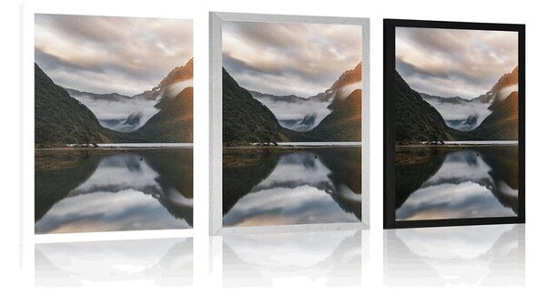 Plakát Milford Sound při východu slunce