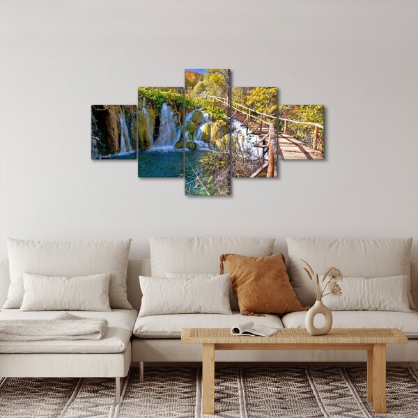 Obraz - Vstup na vodopády (125x70 cm)