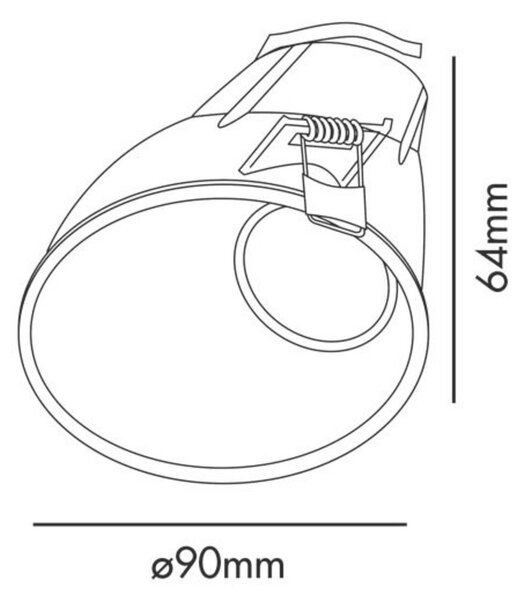 FARO FRESH zapuštěné stropní svítidlo wall washer, bílá, GU10 25st